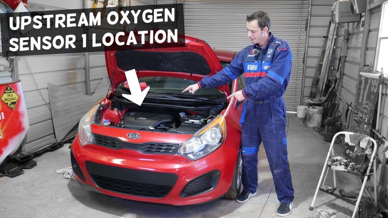 KIA RIO USPTREAM OXYGEN SENSOR 1 LAMBDA LOCATION. WHERE IS UPSTREAM OXYGEN SENSOR KIA RIO K2