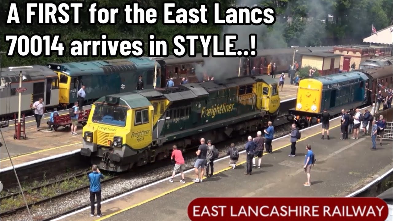 A FIRST for the East Lancashire Railway | Freightliner 70014 arrives at Bury in STYLE..!