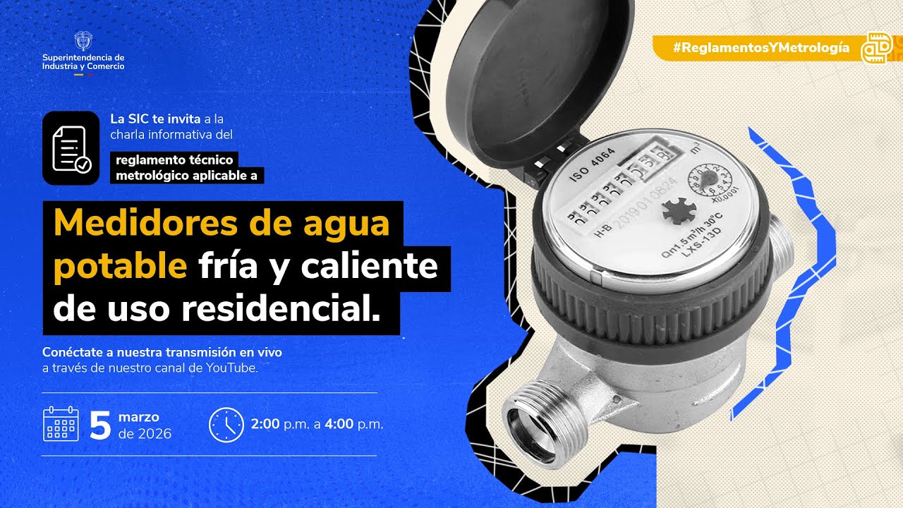 Charla informativa medidores de agua potable fría y caliente de uso residencial