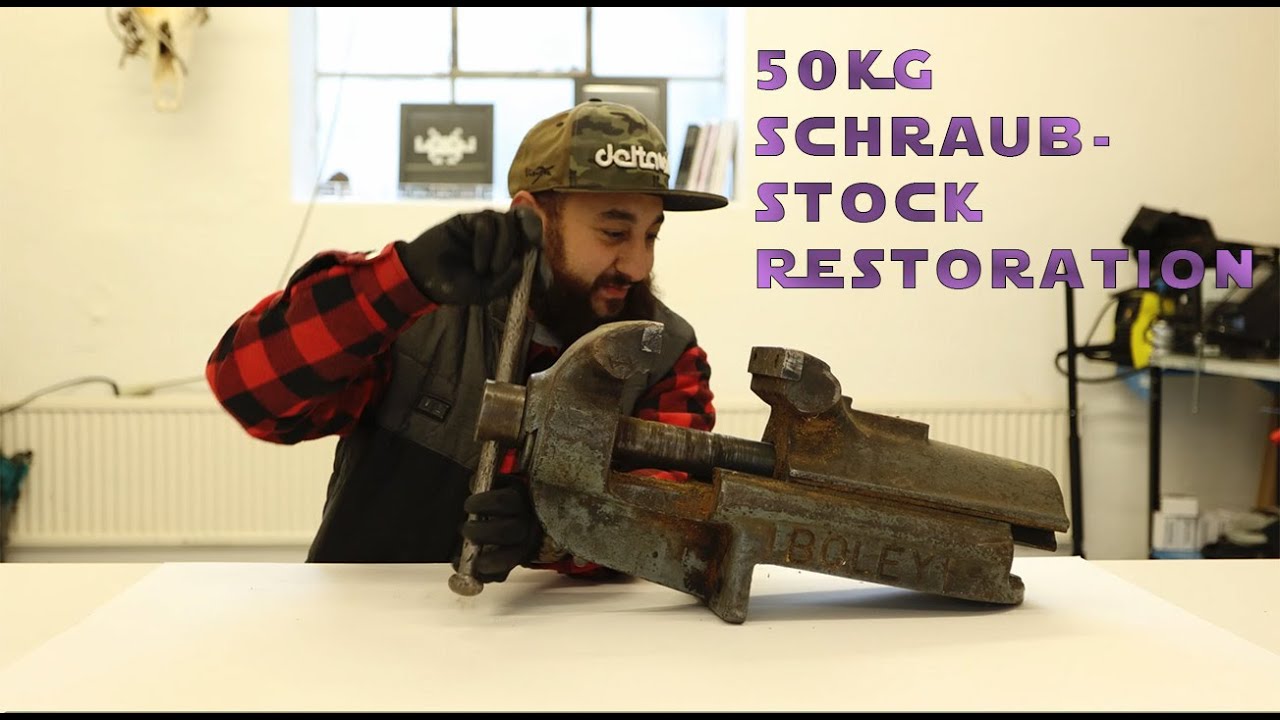 DIY 50 kg Schraubstock von Boley restauration / I restore a 50 kg Boley vise