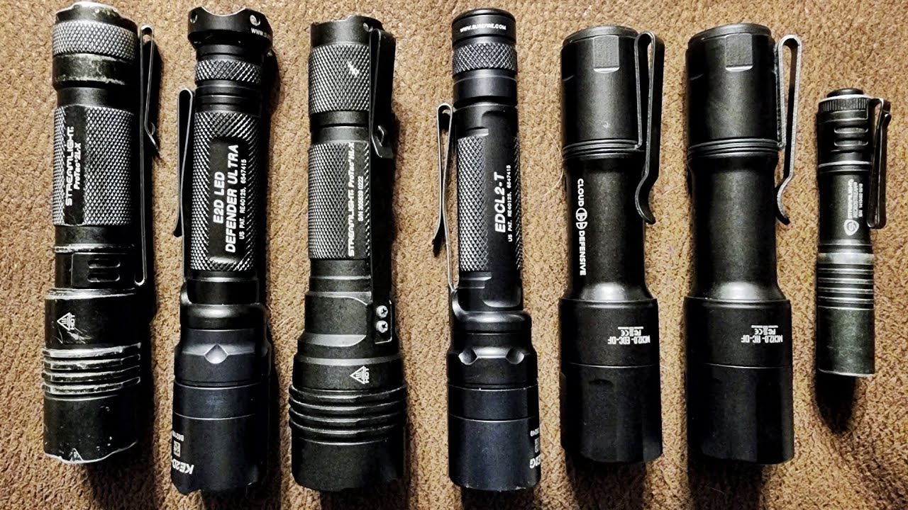 Great Handheld Light Comparison (MCH EDC & HC, E2D Defender Ultra, EDCL2-T, HL-X, MicroStream)