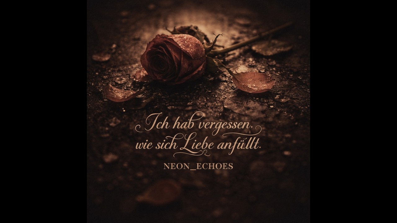 Ich hab vergessen, wie sich Liebe anfühlt