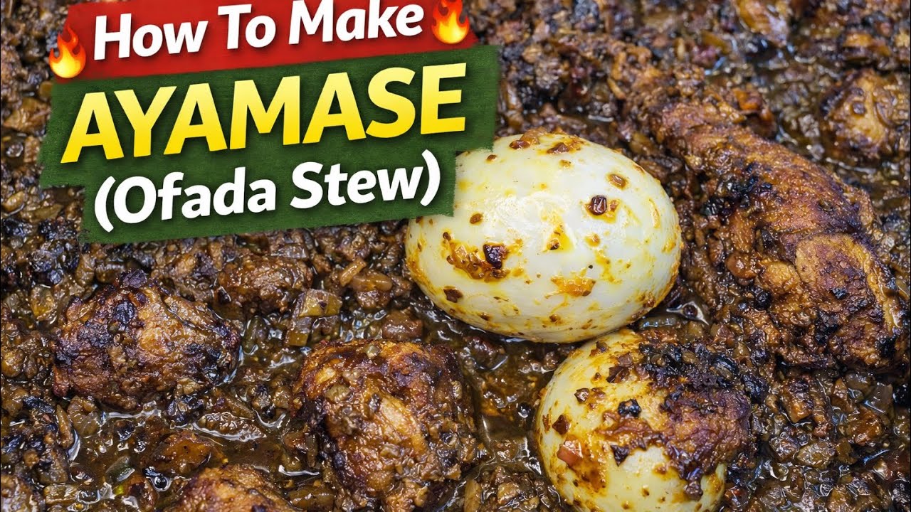 How To Make Ayamase Stew (Ofada Sauce) | Authentic Nigerian Designer Stew Recipe