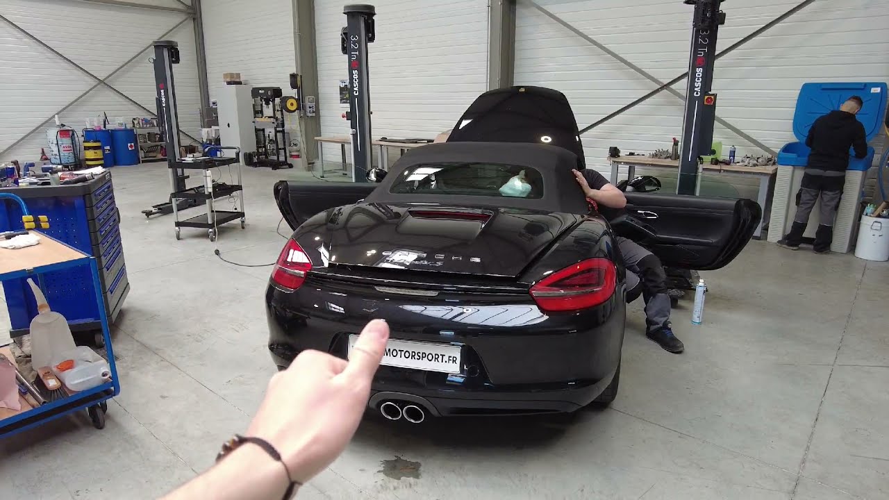 Pose d'un PSE sur une Porsche Boxster S (981)