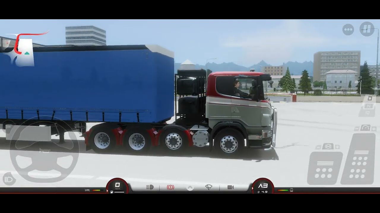 Heavy Loaded Truck Driving- Hill Roads