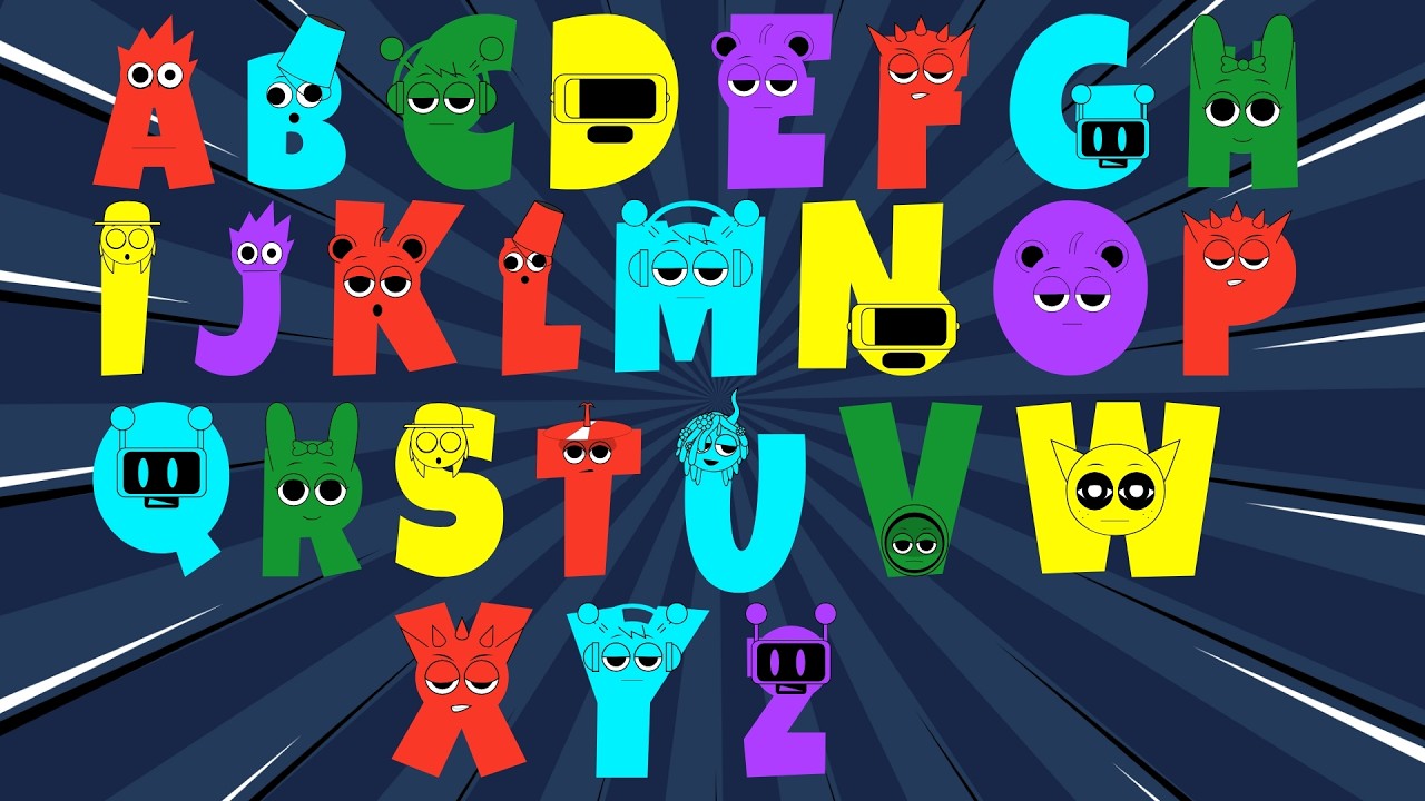 Sprunki Letters ABC Phonics Song | A to Z Alphabet Song with Sprunki Characters | Fun Kids Songs