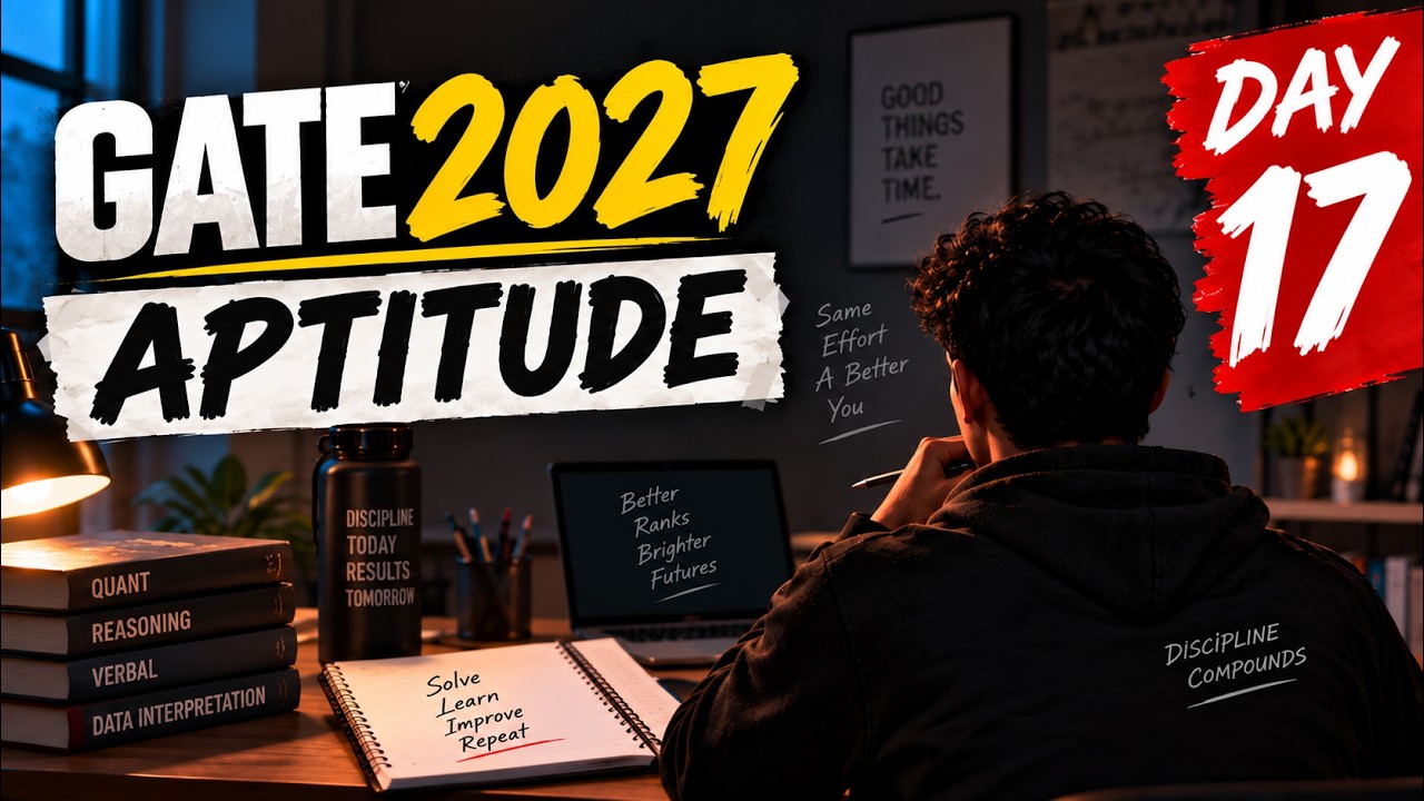GATE Aptitude 2024, набор 1 | 10 вопросов с решениями | Подготовка к GATE 2027 | Все направления ...