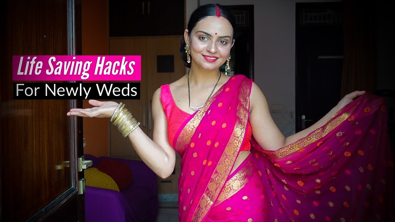 10 Amazing Hacks for Newly Weds / Married Women | Sindoor, saree, pallu etc. #hacks