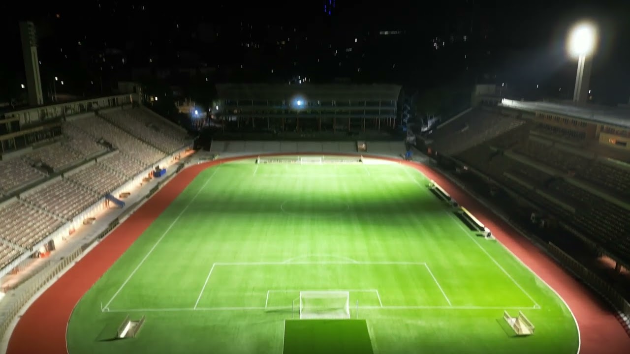 ESTÁDIO DO PACAEMBU SOBREVOO DE MADRUGADA