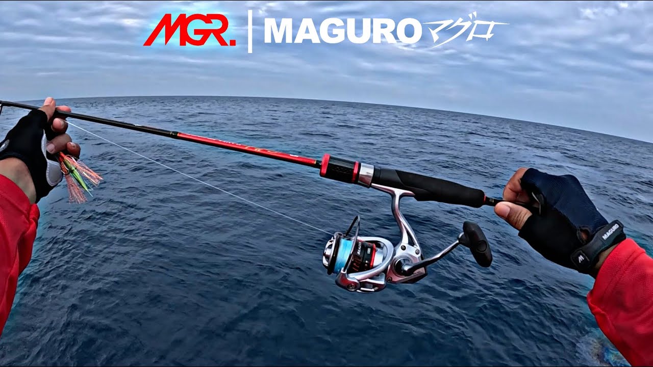 Baru sampai spot mancing set tackle MAGURO saya langsung di hajar ikan besar