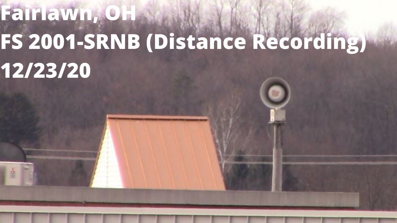 Fairlawn, OH - Federal Signal 2001-SRNB (Distance Recording) - 1 Minute Alert - 12/23/20