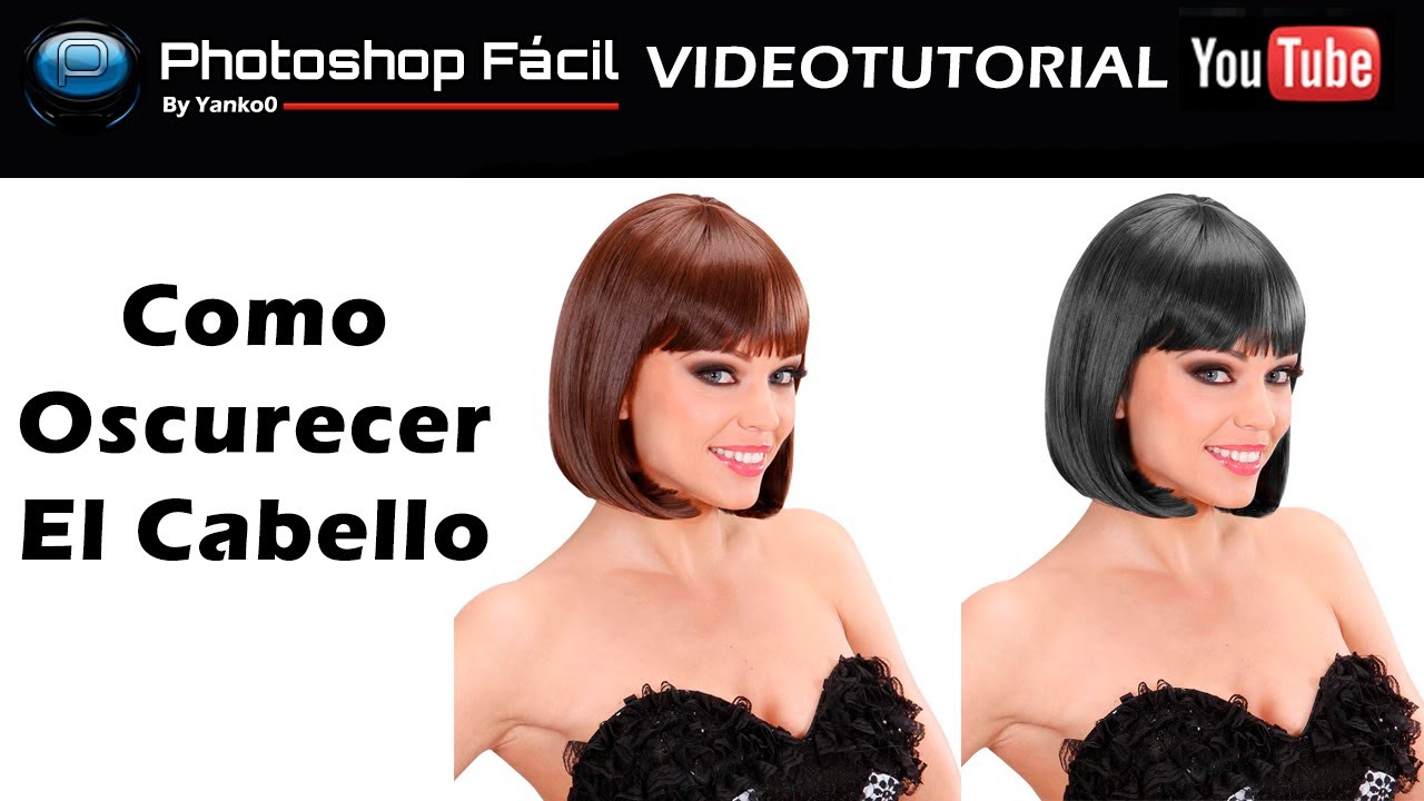 Oscurecer el cabello Photoshop by @yanko0