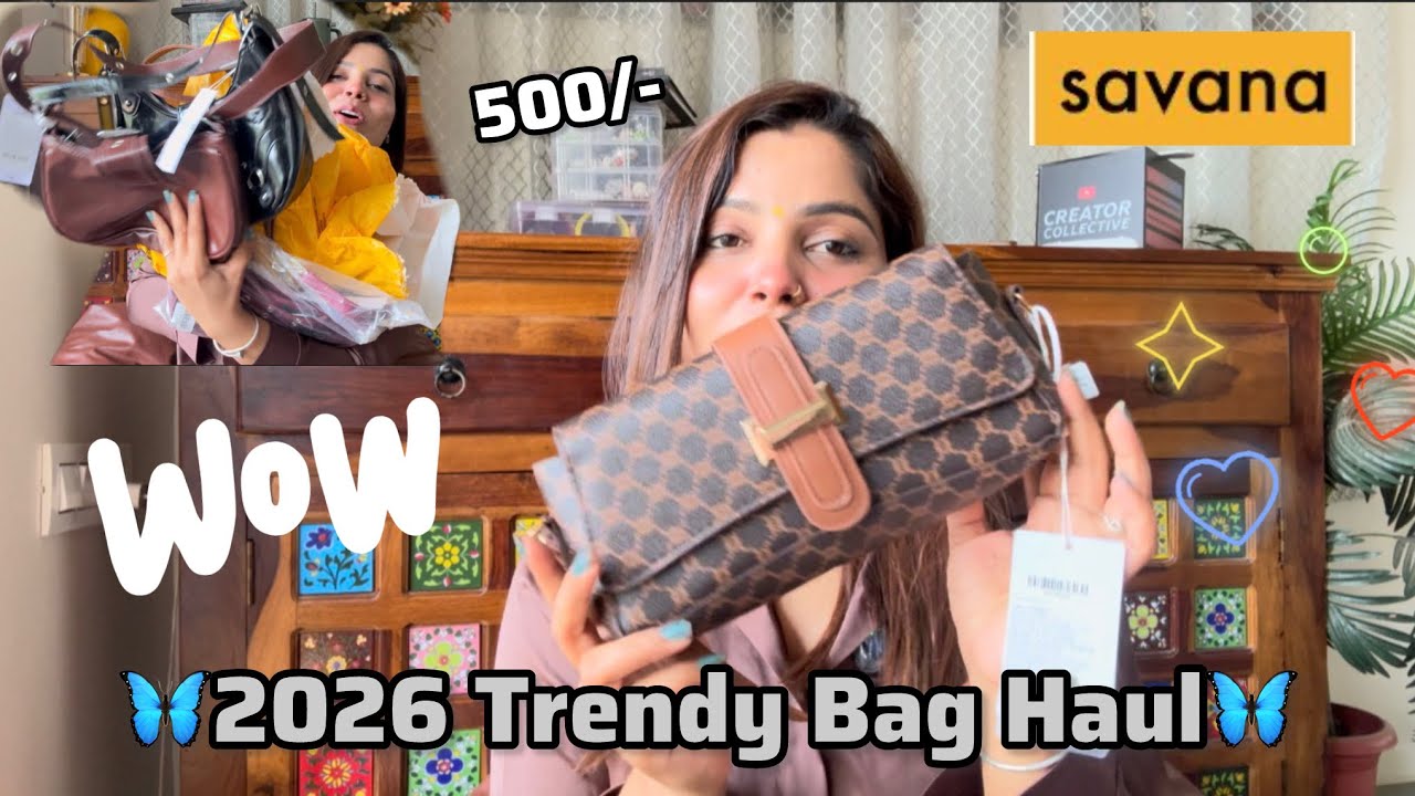 🦋2026 Trendy bag haul || Shoulder bags from SAVANA #savana #trendy #bags #shoulder #affordable 