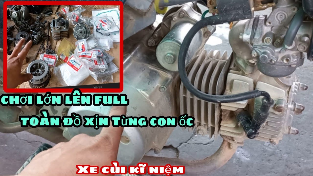 Lên Full xịn máy wave Cùi Kỹ Niệm có bao nhiêu chơi hết/ Honda Motorcycle