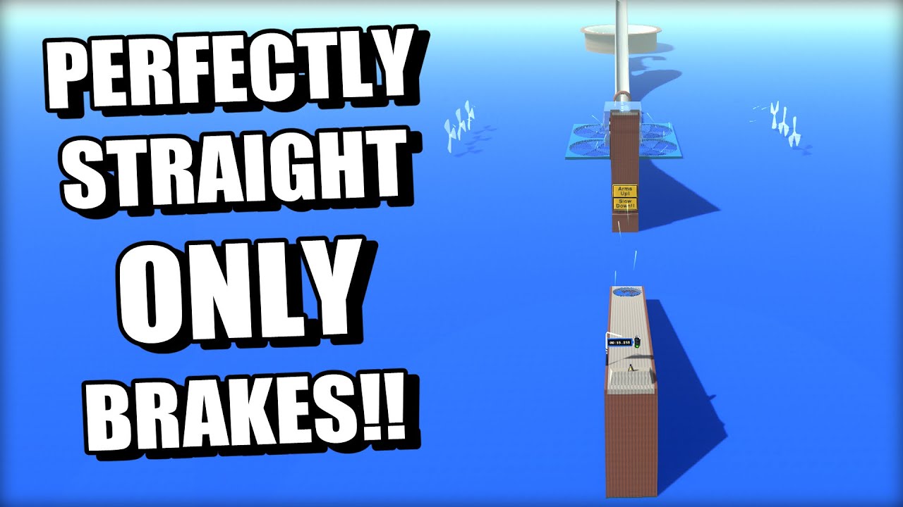 I Built a Perfectly Straight Track With Only BRAKES!