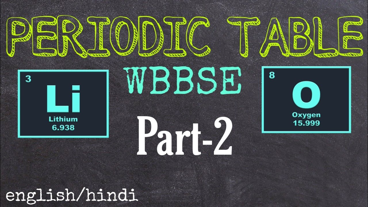 WBBSE class 10 physical science chapter 8.1 | Periodic table class 10 | Madhyamik periodic table |😊😊