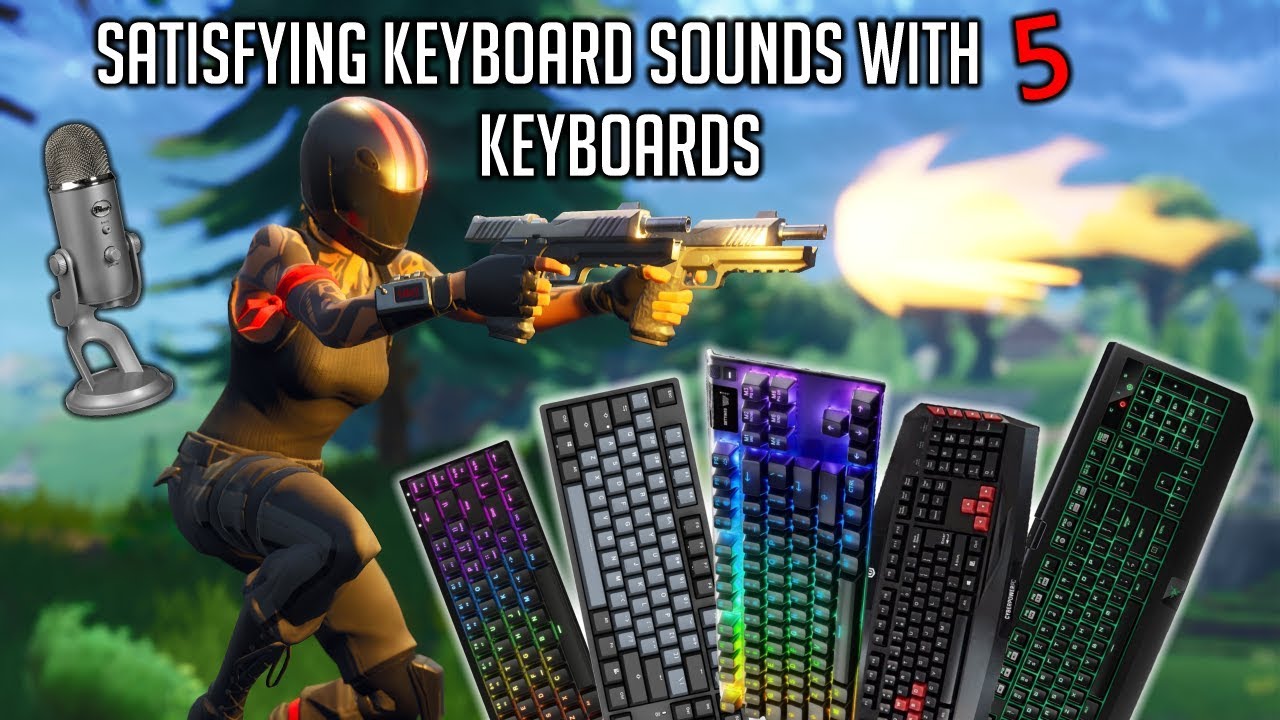 Satisfying Keyboard Sounds With 5 Different Keyboards