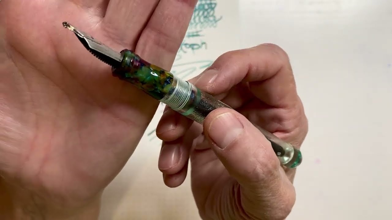 New stack nib, with writing samples.