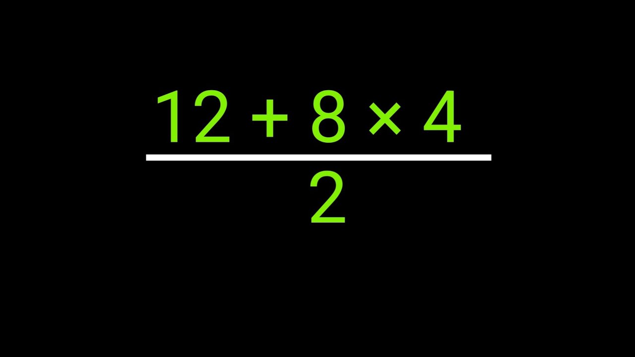 Most People Fail This Simple Math question? 