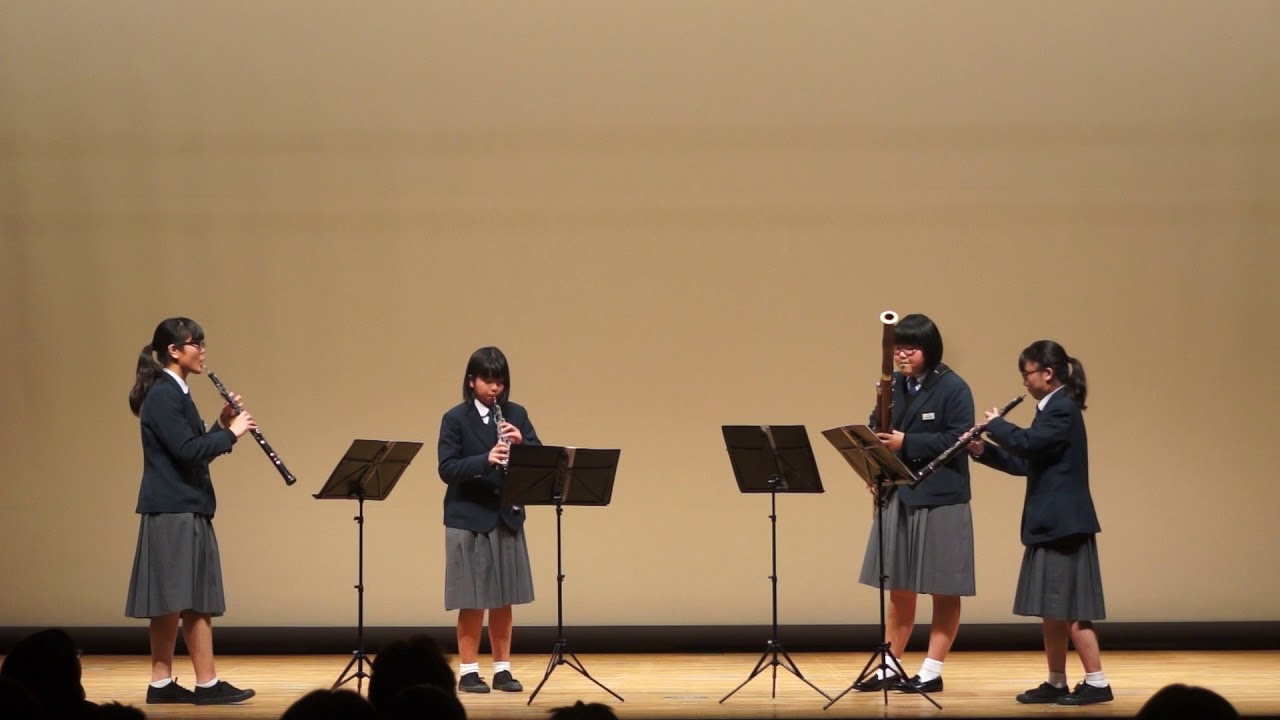 20180210第３６回ひとまるアンコン中ホール２９野々池中学校木管４重奏