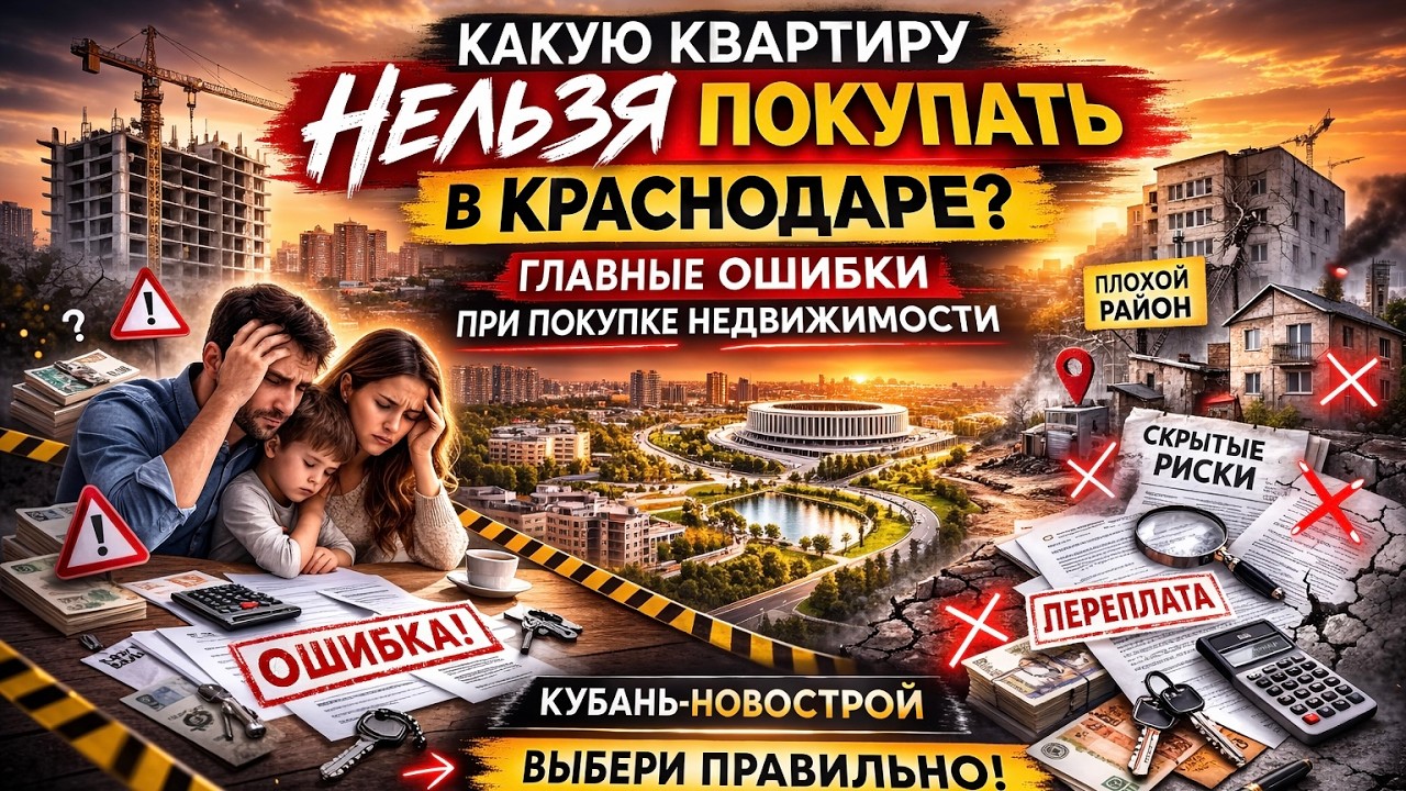 НЕ ПОКУПАЙ ЭТИ КВАРТИРЫ В КРАСНОДАРЕ — ты потеряешь деньги