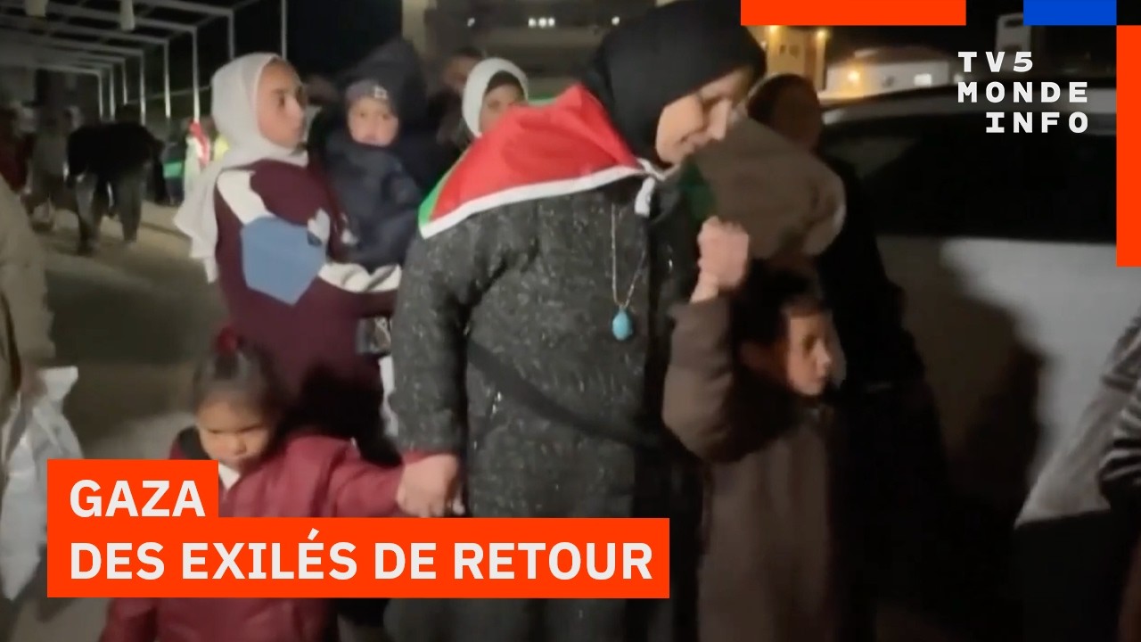 Le retour des Palestiniens dans la bande de Gaza