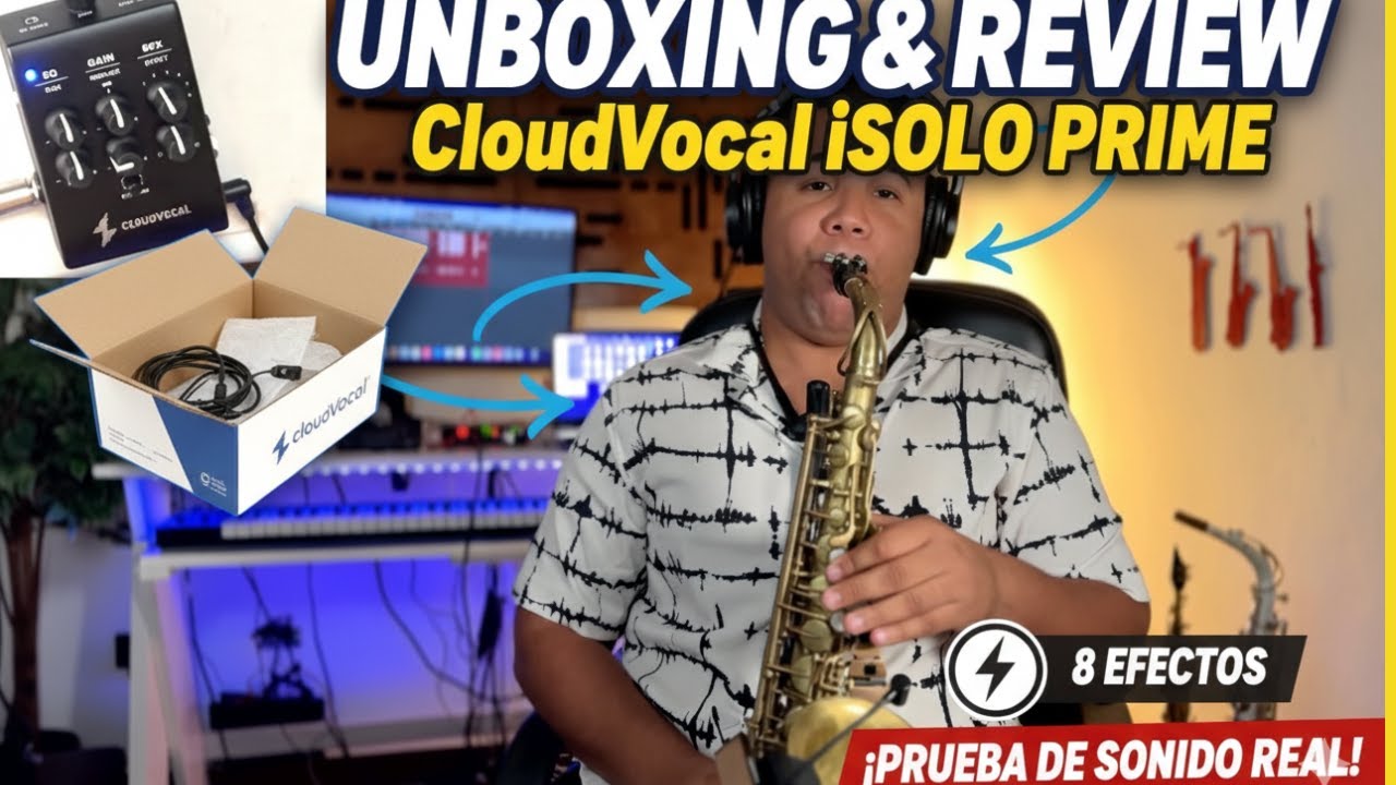 UNBOXING y PRUEBA del CloudVocal iSolo Prime | ¿El MEJOR Micrófono Inalámbrico para Instrumentos ?