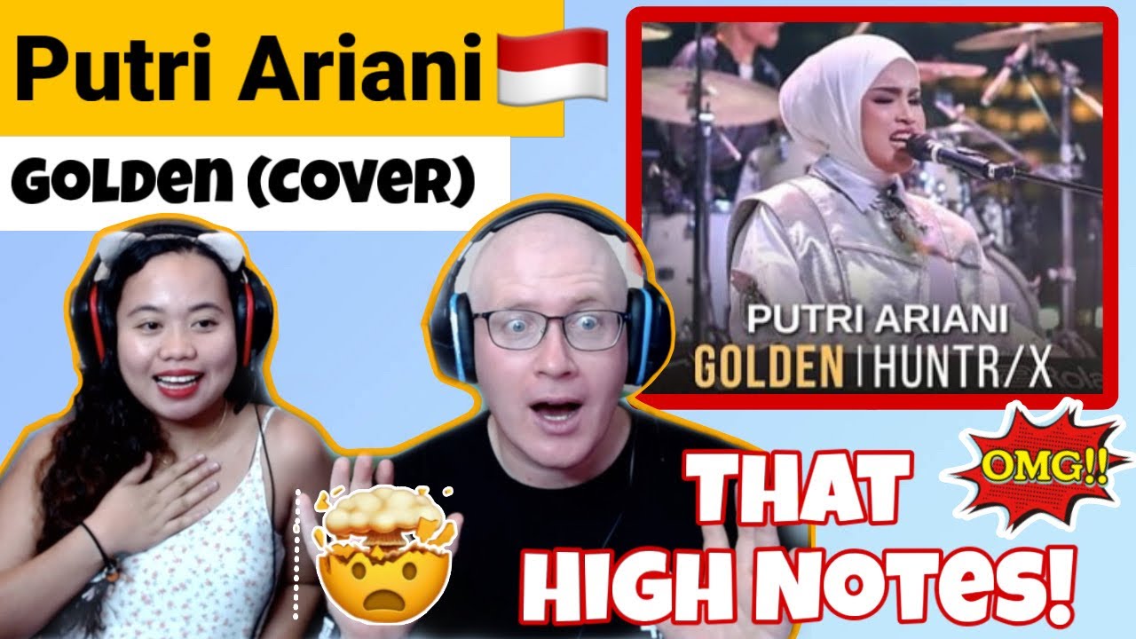 HUNTRIX - GOLDEN, PUTRI ARIANI COVER (ЖИВОЕ ВЫСТУПЛЕНИЕ НА ГРАН-ПРИ СИНГАПУРА 2025) | реакция