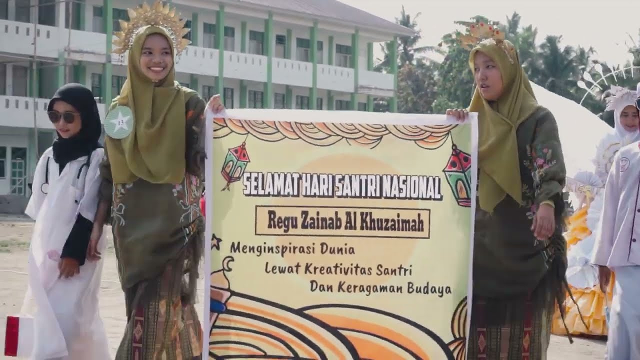 Karnaval santri dan santriwati Dalam Rangka Menyambut Hari Santri 22 Oktober 2023