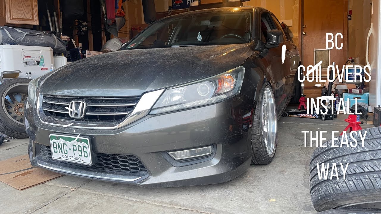2013-2017 honda accord coilovers install the easy way