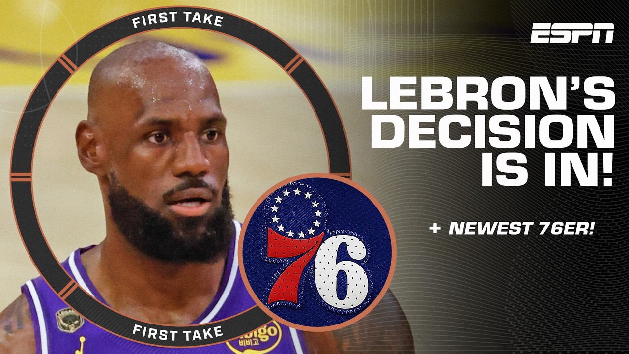 LeBron is heading to Philadelphia! Shams Charania breaks down the decision 👀 | First Take