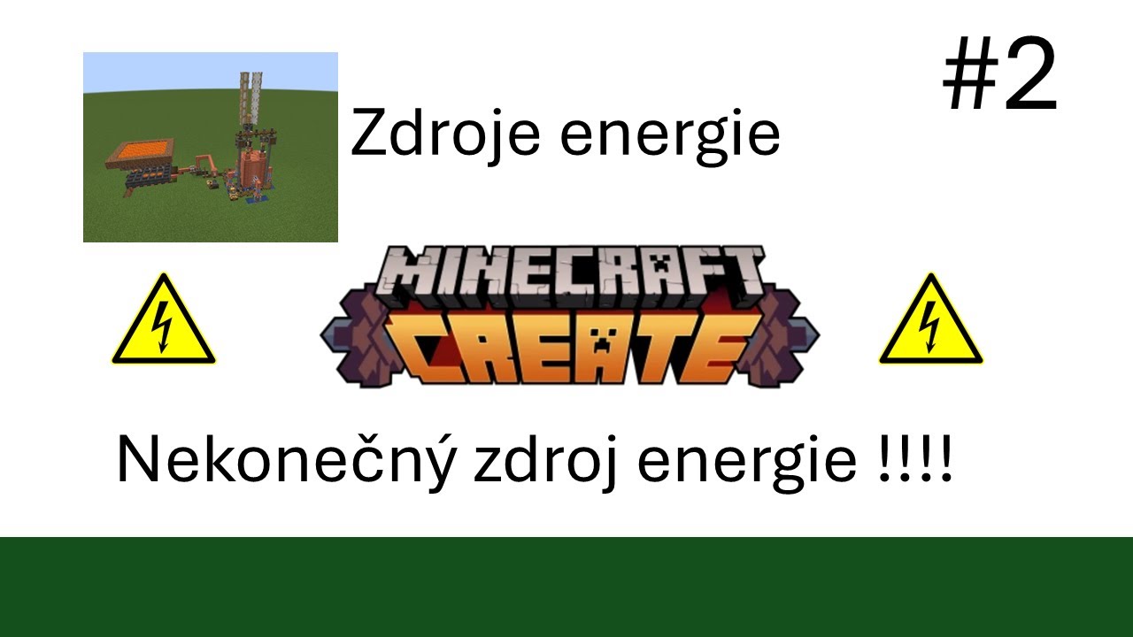 Zdroje energie v minecraft Create modu