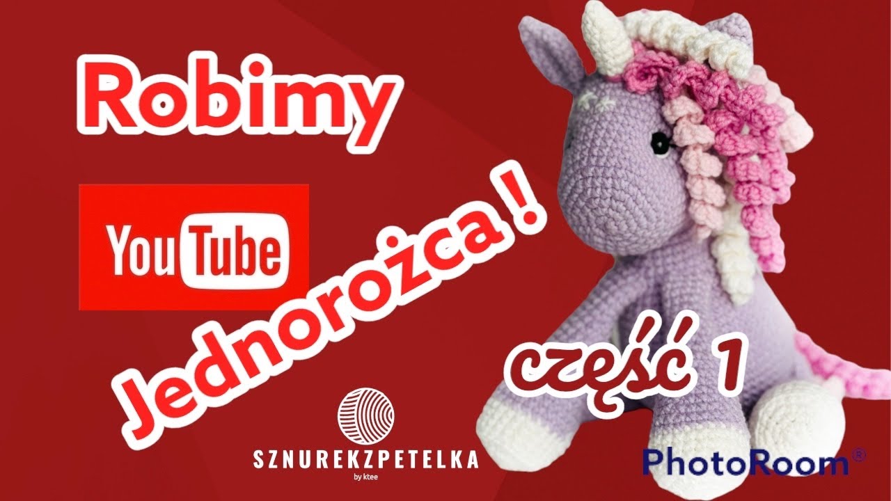 Robimy-jednorozca-na-szydelku! Czesc 1-glowa. Tutorial-na-kucyka! Crochet free pattertn