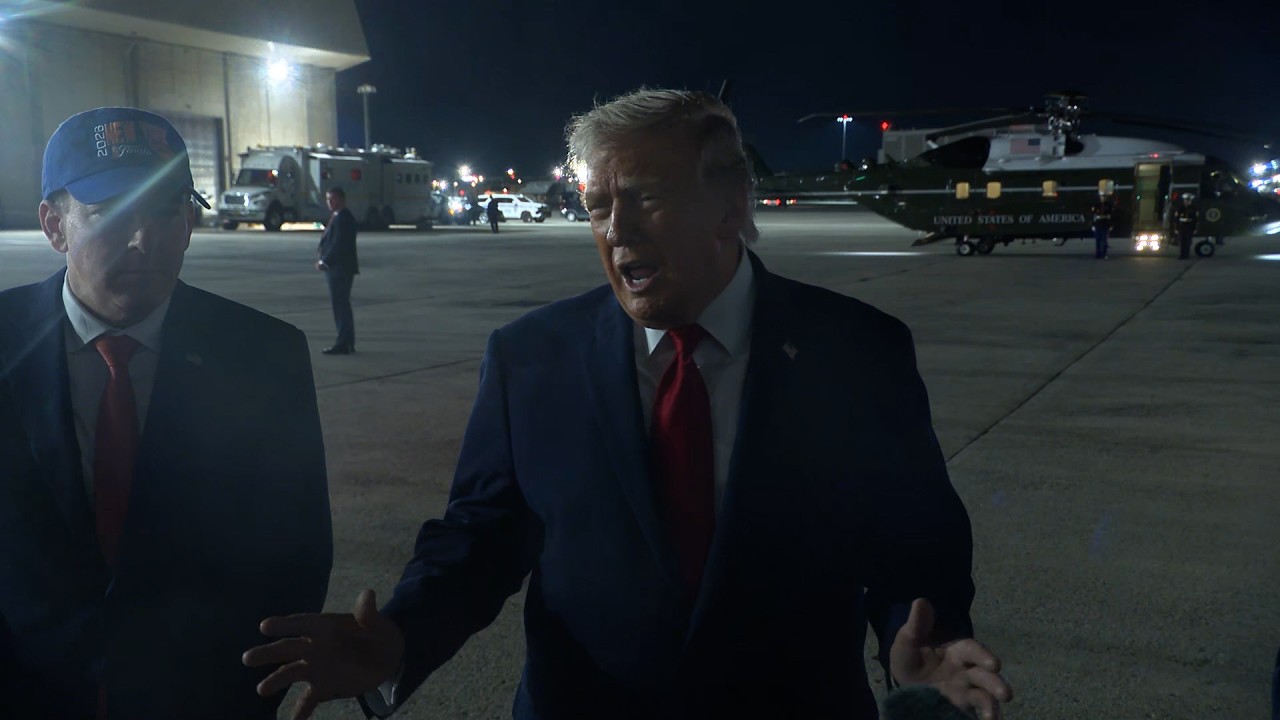President Trump Gaggles with Press Upon Departure from Queens, NY, Jun. 9, 2026