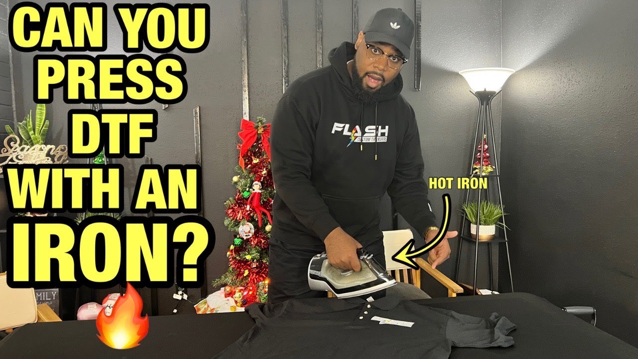 CAN YOU PRESS DTF WITH AN IRON? | HOW TO PRESS DTF TRANSFERS WITH AN IRON #howto