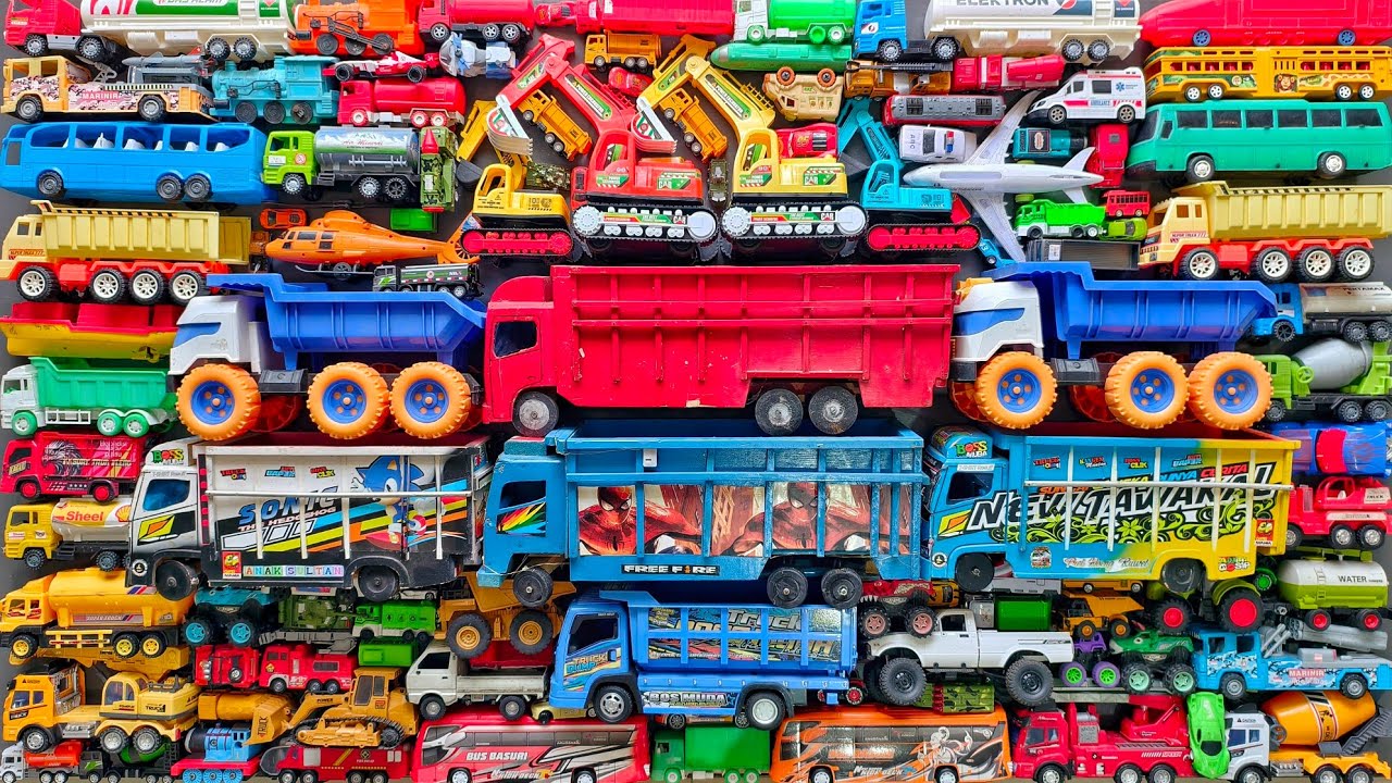 Mobil Mobilan Truk Oleng , Mobil Truk Molen, Mobil Balap, Truk Pasir, Excavator, Mobil Roket, Damkar