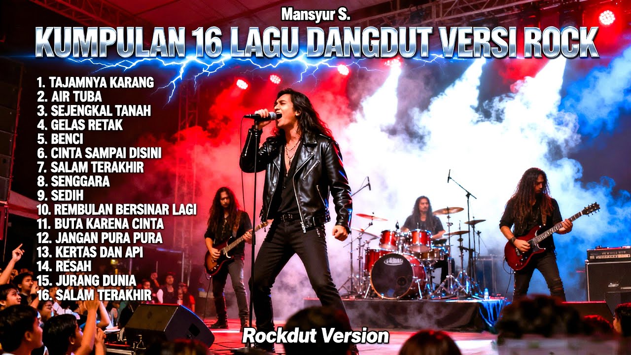 Kumpulan 16 Lagu Dangdut Mansyur S Versi Rock Metal | Rockdut Version Full Album Terbaik