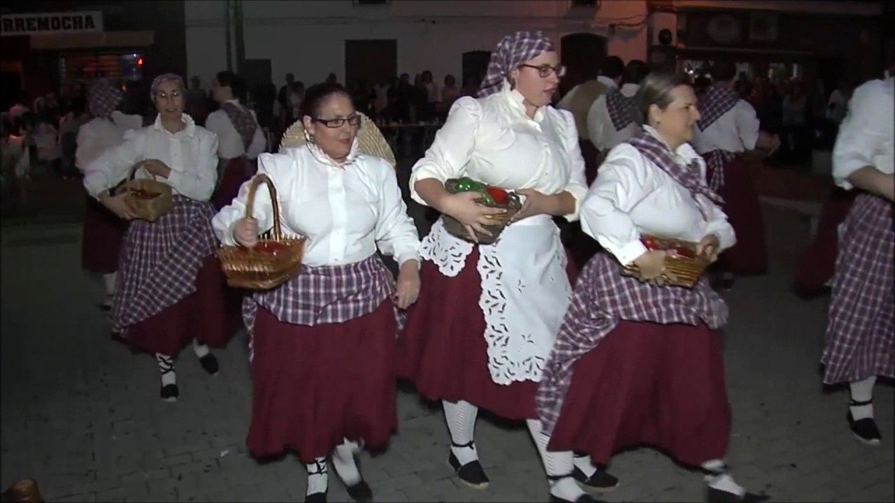 Jota de las Pimentoneras, Estampa por el grupo Folklorico San Isidro Labrador de Calamonte