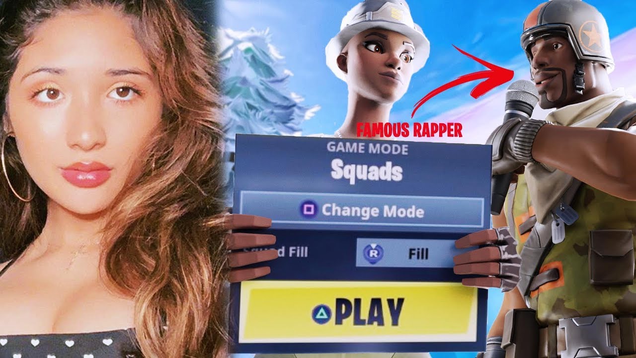 I met my FAVORITE RAPPER in SQUAD FILL, then he tried taking my GIRLFRIEND...