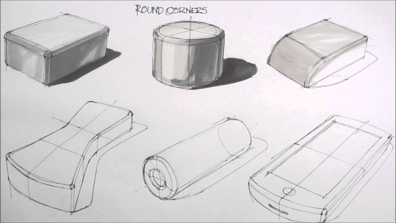 basic sketching techniques rounded corners