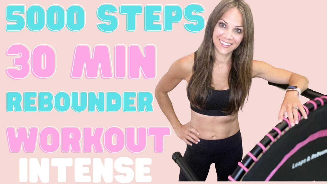 5000 STEPS IN 30 MIN WALKING AT HOME REBOUNDER WORKOUT | Calorie Burning, Super Sweaty, Fast Moving