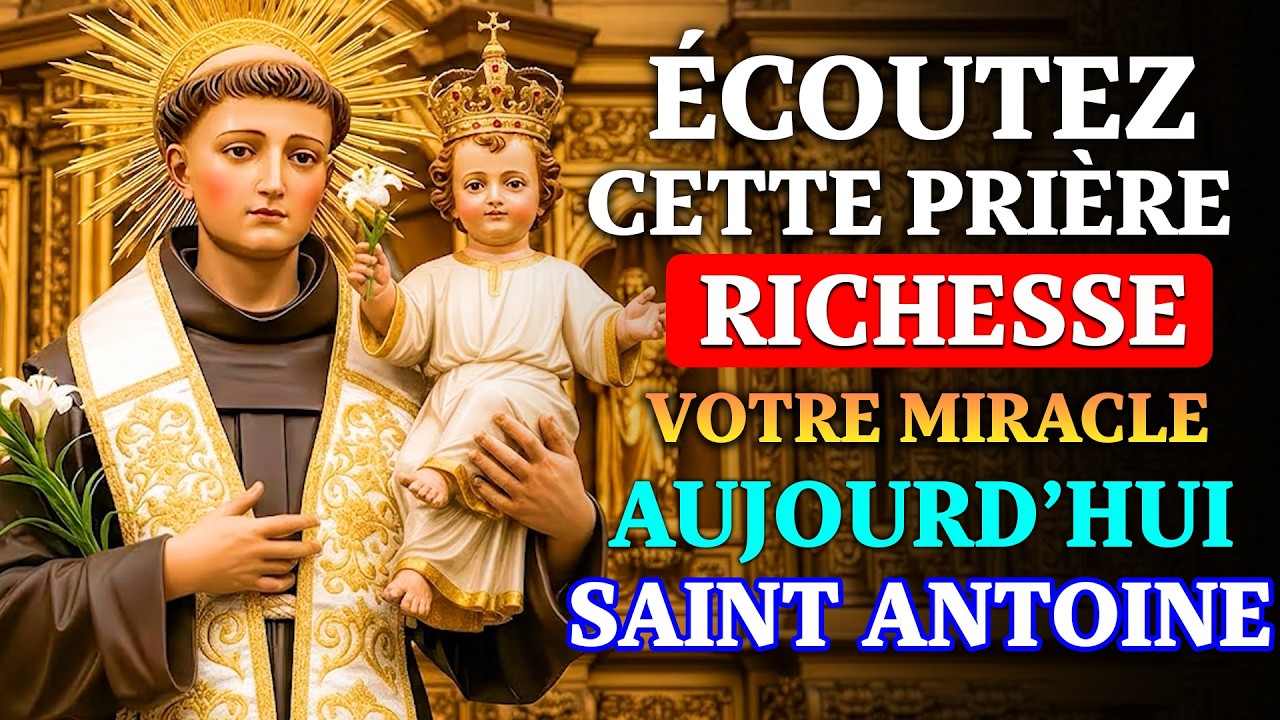 Prière PUISSANTE à SAINT ANTOINE de Padoue - Prière Miraculeuse
