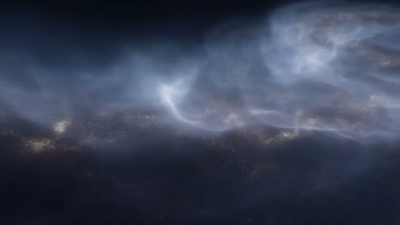 Cosmic Winter Calm (Full Visual) | Spacious Ambient Music for Night Calm (No Vocals)
