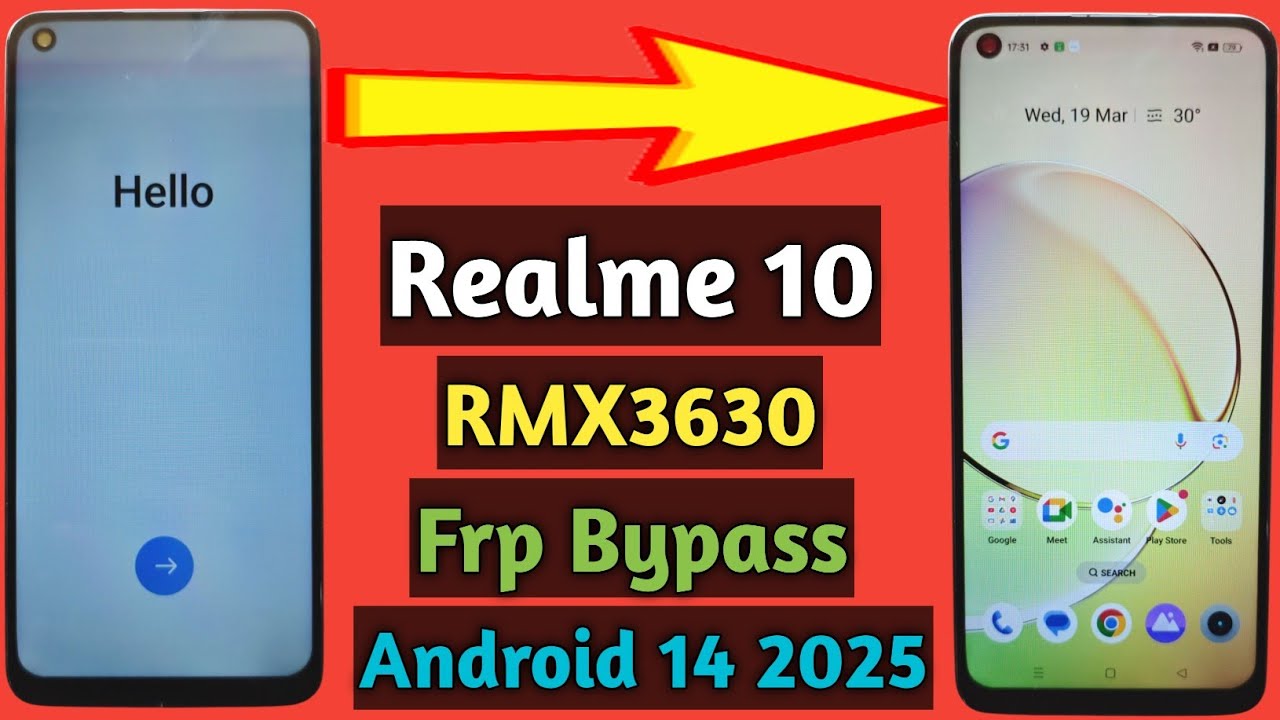 Realme 10 frp bypass share article not working | Realme rmx 3630 frp | Realme android 14 frp bypass