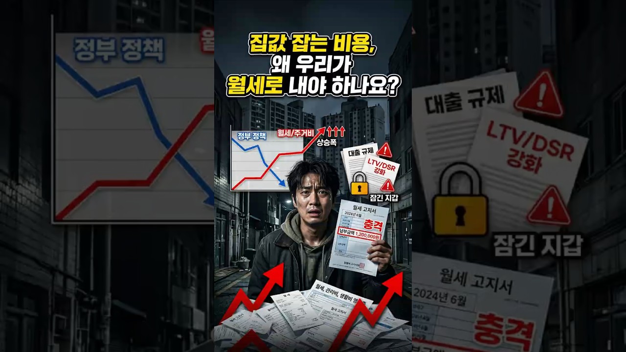 집값 잡는 비용, 왜 우리가 월세로 내야 하나요?