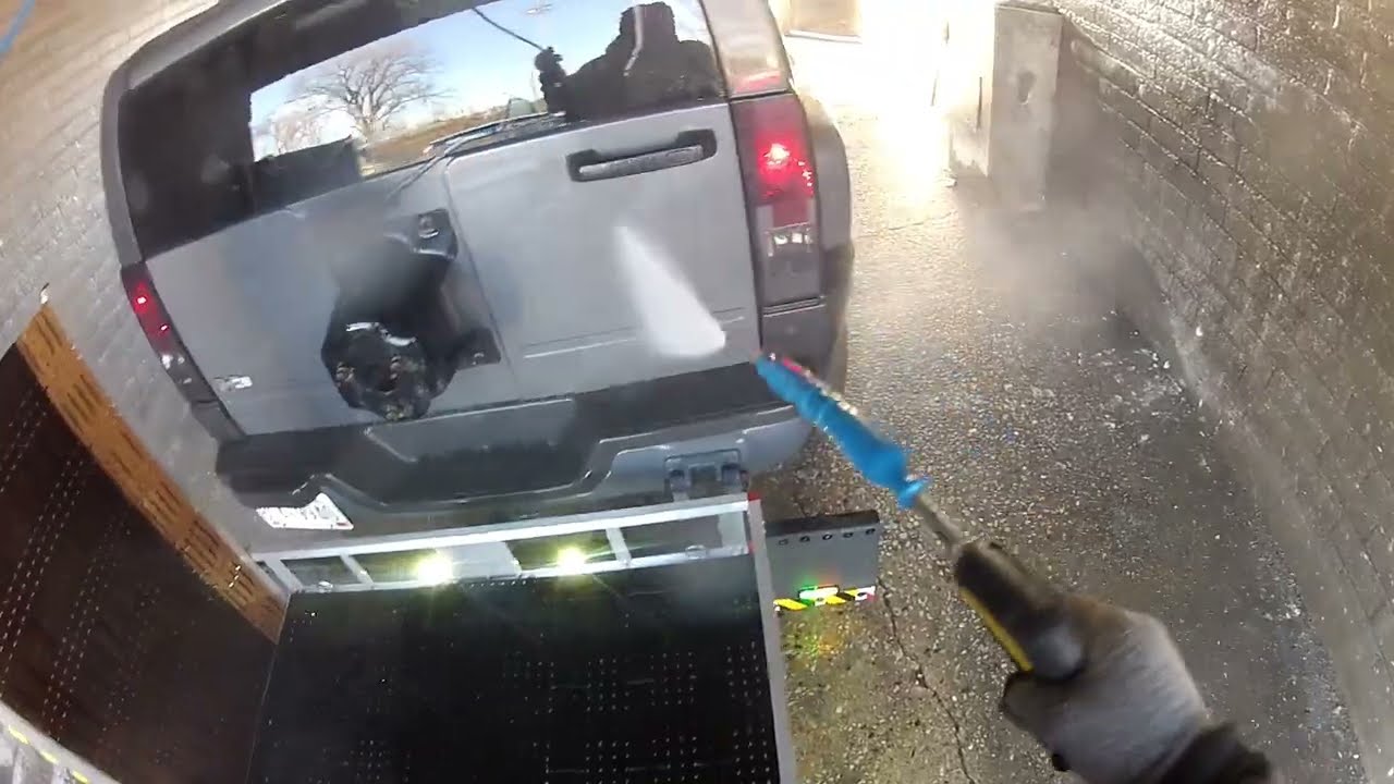Diy winter time car wash in the Midwest