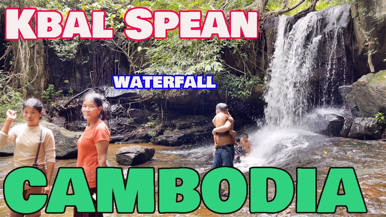 Travel: natural waterfall Kbal Spean Siem Reap Cambodia 2023