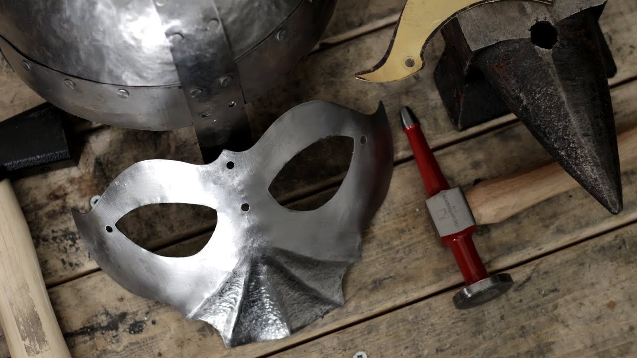 Making a Viking Helmet - Part 2 - Assembly, Oculars, and Decorative Hammer Work