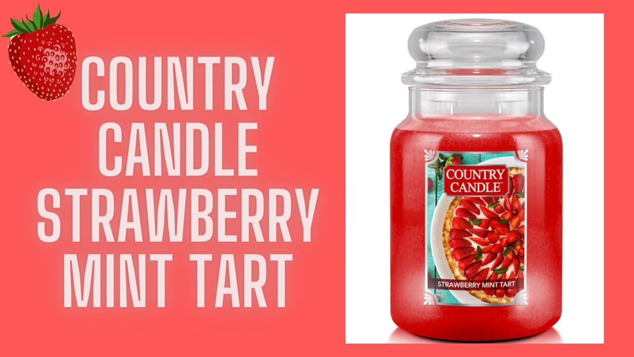 Candle Review: NEW Kringle Country Candle Strawberry Mint Tart (Plus a little wick trick!)