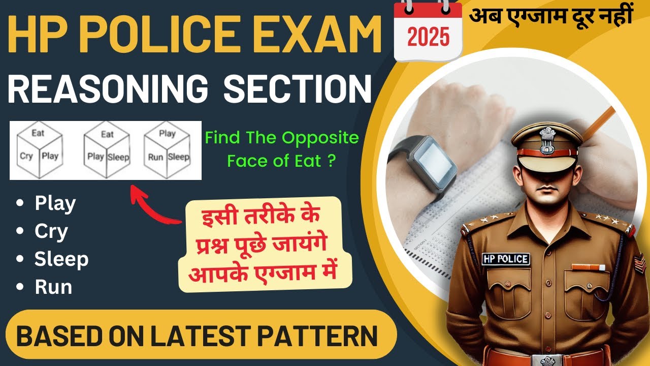 HP Police Exam 2025 !! Important Reasoning MCQs !! HPPSC Latest Pattern !!